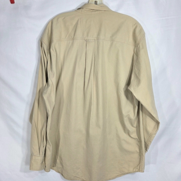 Banana Republic Safari Trading Co Khaki Long Sleeve Button Down Shirt SizeMedium - Picture 4 of 8